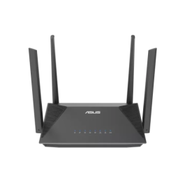 Asus RT-AX52 AX1800 AiMesh Router inalámbrico Gigabit Ethernet Doble banda (2.4 GHz / 5 GHz) Wi-Fi 6 Negro 90IG08T0-MO3H00