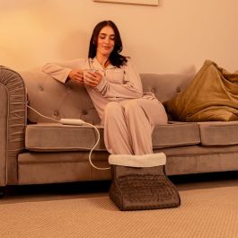 Cecotec Calientapiés HeatConfort Negro y Gris 100 W Unisex con Apagado Automático