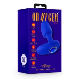 G-Plug Pequeño Neon Rosa Blush Oh My Gem Azul (7,6 cm)