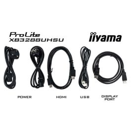 Iiyama Monitor ProLite XB3288UHSU-B5 32" UHD 4K, Panel VA, 60Hz, 3ms, HDMI, DisplayPort, USB, Altura Ajustable, Giratorio