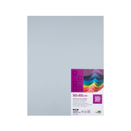 Liderpapel Cartulina Gris 50x65 cm 240g/m2 Paquete de 25 Hojas para Dibujo y Manualidades