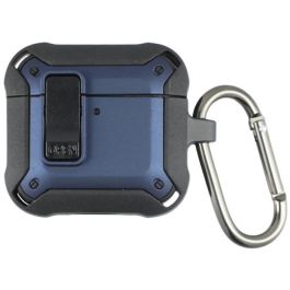 4smarts Case Set Alpha para AirPods 4.3er, Funda Azul, Gris y Negro