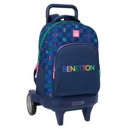 Mochila Escolar Benetton Damero Azul marino 33 x 45 x 22 cm Precio: 38.89000016. SKU: B1BRJB4HSA