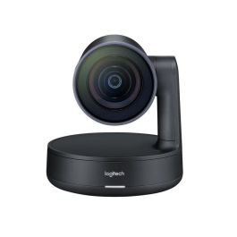 Logitech Rally Plus Sistema Videoconferencia Ultra-HD 4K PTZ con Audio RightSense, Micrófonos y Altavoces USB para Windows, macOS, Chrome OS