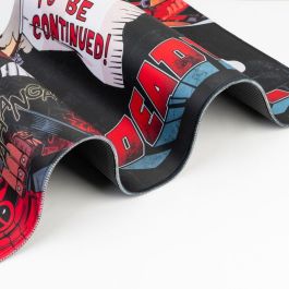 ERIK Alfombrilla Gaming Deadpool Marvel 80x35cm, Textil Impermeable Alta Densidad, Base Antideslizante y Bordes Reforzados para Teclado y Ratón