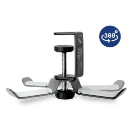 Ewent EW1585 Soporte Auriculares Ajustable para Escritorio, Compatible con Bose, HyperX, Sennheiser, Beats, JBL, Sony PlayStation