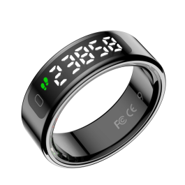 Leotec LESR01K09 Anillo Inteligente Rastreador de Actividad con LED, Ritmo Cardíaco, Oxígeno en Sangre, Sueño, Estrés, 5 ATM, Acero Inoxidable Negro Precio: 50.49999977. SKU: B1A8NHXS3G