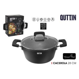Quttin Cacerola Grandchef con Tapa 28 cm (4 Unidades)