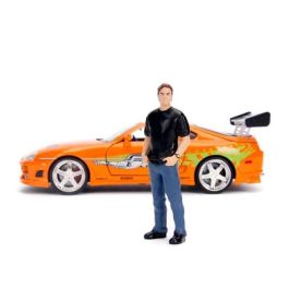 Smoby Coche de metal Toyota Supra Fast & Furious con figura de Brian O'Conner escala 1:24, recomendado para niños a partir de 8 años Smoby Coche de metal Toyota Supra Fast & Furious con figura de Brian O'Conner escala 1:24, recomendado para niños a partir de 8 años