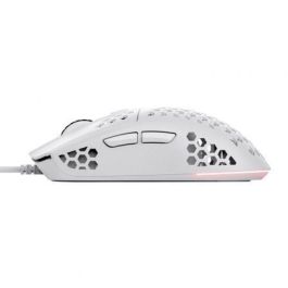 Trust Gaming GXT 929W Helox Ratón Gaming Óptico 6400 DPI Ultraligero 65g RGB 6 Botones Programables Cableado USB Blanco Trust Gaming GXT 929W Helox Ratón Gaming Óptico 6400 DPI Ultraligero 65g RGB 6 Botones Programables Cableado USB Blanco