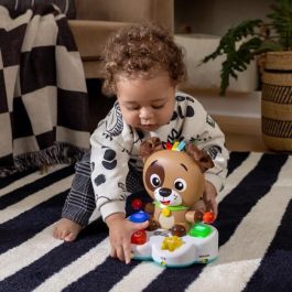 Baby Einstein Tambor Musical Multisensorial Interactivo con Música, Luces y Colores. Juguete Educativo Multilingüe 4 Idiomas para Desarrollo Motor