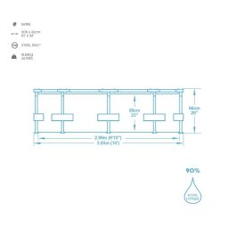 Piscina elevada BESTWAY Steel Pro  - 305 x 66 cm