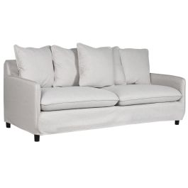Sofa Moderno DKD Home Decor Beige 85 x 90 x 196 cm Sofa Moderno DKD Home Decor Beige 85 x 90 x 196 cm