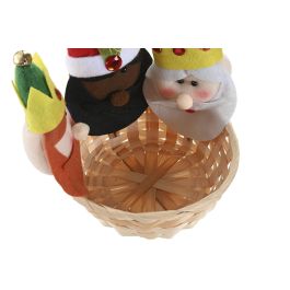 DKD Home Decor Cesta Navidad Tradicional Multicolor 18 x 18 x 18 cm (6 Unidades)