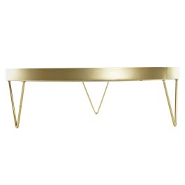 DKD Home Decor Bandeja Decorativa para Hogar Boho de Mdf y Metal Natural Dorado y Blanco de 38.5x38.5x12cm (2 Unidades) DKD Home Decor Bandeja Decorativa para Hogar Boho de Mdf y Metal Natural Dorado y Blanco de 38.5x38.5x12cm (2 Unidades)