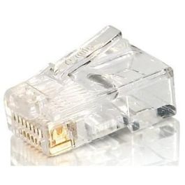 Equip Kit 100 Unidades Conectores RJ45 Cat5e Cable Redondo Sin Blindaje Contacto Oro Flash Precio: 20.78999978. SKU: B12YJR9ZCK