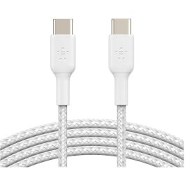 Belkin Cable USB-C a USB-C Trenzado 1m Blanco