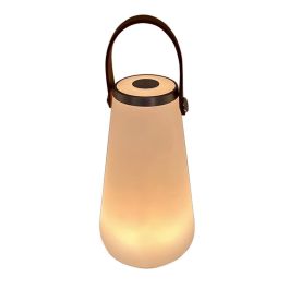 DKD Home Decor Lámpara de Sobremesa USB Recargable para Terraza Jardín Exterior 2000mAh PE PU Blanco Marrón 13.5x13.5x23 cm Precio: 29.49999965. SKU: S3042221