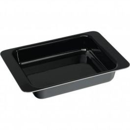 WMF Cazuela para Hornear Rectangular Cerámica/Acero/Madera Negra/Marrón, Apta para Lavavajillas y Horno, 360mm