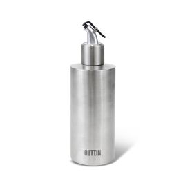 Aceitera de acero inoxidable 350 ml con tapón Quttin (12 Unidades) Aceitera de acero inoxidable 350 ml con tapón Quttin (12 Unidades)