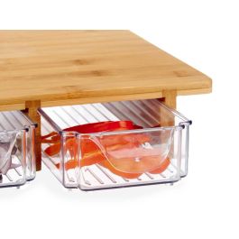 Kinvara Tabla Bambu con 3 Compartimentos 40x28x6 cm