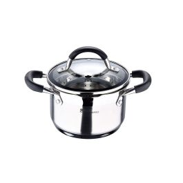 Masterpro Olla BGMP-1504-BK 1,8 l Acero Inoxidable ø16x10cm Foodies Apta Inducción Gas Eléctrica Vitrocerámica Halógeno Precio: 23.50000048. SKU: S7918174
