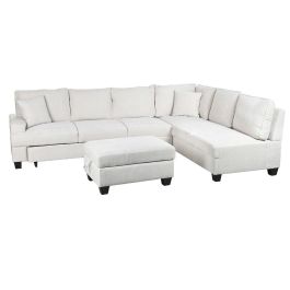 Sofa Cama Moderno DKD Home Decor Beige 260 x 90 x 285 cm Sofa Cama Moderno DKD Home Decor Beige 260 x 90 x 285 cm