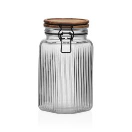 Bote con Tapa de Acacia 1500 ml Versa - 12.2x19.8x11.4 cm (6 Unidades) Precio: 33.4999995. SKU: B19AJJ7VG6