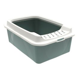 Rotho Mypet Bonnie Eco Bandeja de Arena para Gatos Grandes, Blanco Verde Salvia, Baja Altura, Borde Alto, Plástico Reciclado, Fácil Limpieza Precio: 11.88999966. SKU: S6102310
