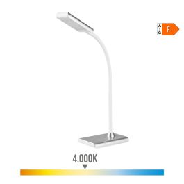 Flexo led sobremesa 7w 400lm 4000k color plata 13x9x33cm edm