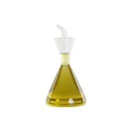 DKD Home Decor Aceitera de Borosilicato Transparente 250ml 9x18x9 cm, apta lavavajillas