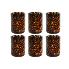 Vaso Basicos DKD Home Decor Marron 8 x 11 x 8 cm Set de 6