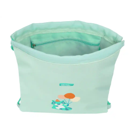 Bolsa Mochila con Cuerdas Safta Fiesta Verde 26 x 34 x 1 cm