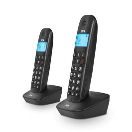 SPC 7302N Teléfono Inalámbrico Air Pro Duo, Doble Terminal, Manos Libres, Identificación de Llamada, Modo ECO, Negro