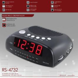 SAMI Radio Reloj Despertador Analógico, AM/FM, Incluye Auriculares (0.9") - Referencia: RADIO RELOJ SAMI ANALOGICO AM/FM