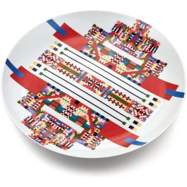 Alessi Plato Holyhedrics ESA10 2 - Porcelana Decorada a Mano, Multicolor, Apto Lavavajillas - Diseño Elena Salmistraro Precio: 29.58999945. SKU: B196Y67KA9