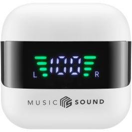 Cellularline SPARK Auriculares True Wireless Bluetooth 5.3 Intraaural Blanco con Estuche de Carga y 30h Autonomía
