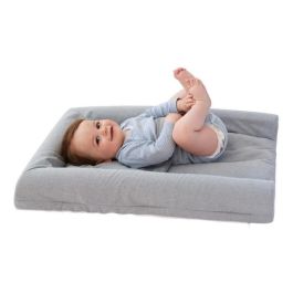 Candide Mat'Confort Cambiador Bebé Gris con Bordes Levantados, Cinturón Antideslizante y Sujeción con Espuma y Cuentas. Desde Nacimiento.