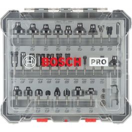 Bosch Professional 2607017474 Fresas Mixtas 6 mm Juego de 30 piezas para Router y Fresadora de Mano