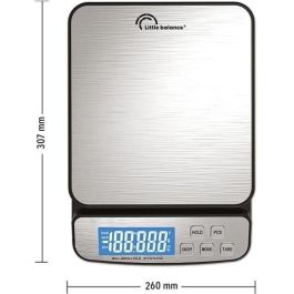 Little Balance PLA1686910292021 Báscula Digital Profesional Pro 30.1 con Doble Alimentación: Baterías o Conexión a Red Eléctrica Little Balance PLA1686910292021 Báscula Digital Profesional Pro 30.1 con Doble Alimentación: Baterías o Conexión a Red Eléctrica