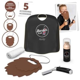 Smoby SMOB320163 Set de Barbero y Corte para Niños - Mi Primera Barba - Juego de Imitación