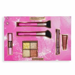 Revolution Make Up Blush & Glow Lote - Sombra de ojos, colorete e iluminador, set de 6 piezas con brochas Precio: 31.69000043. SKU: B18QDFYVEA