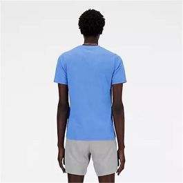 Camiseta de Manga Corta Hombre New Balance MT41070_BIA Añil (L)