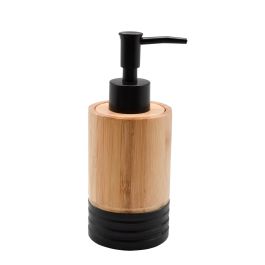 DKD Home Decor Dosificador Bambú PP Natural Negro 7 x 17 x 7 cm Precio: 6.69000046. SKU: S3036722
