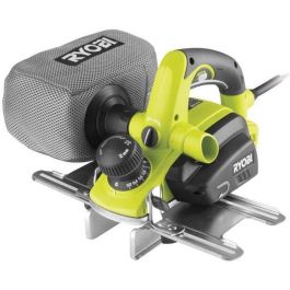 Ryobi Cepilladora de 750W - 82 mm de Ancho - Profundidad 2mm - Suela de Aluminio Fundido - 3 Ranuras Achaflanado - Bolsa Polvo DustTech