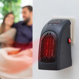 Innovagoods Calefactor Termocerámico de Enchufe Heatpod 400W Negro Ultraligero