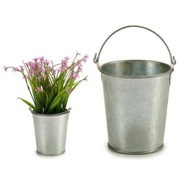 Cubo Pequeño Con Asa Zinc Ibergarden 11X15CM (72 Unidades) Precio: 59.89000028. SKU: B15C5AAAET