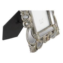 DKD Home Decor Marco de Fotos 10x15 cm Chic de Resina Dorado Plateado - Pack de 2 Unidades, Medidas 19x2x25 cm