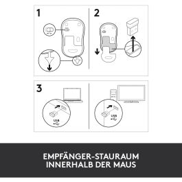 Logitech M185 Ratón Inalámbrico RF Plug-and-Play Rojo con Nano Receptor USB, Ergonómico, Fiable, Batería 1 Año
