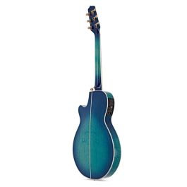 Takamine 178 A/E Guitarra Acústica Thinline Cutaway Blue Flamme para Escenario